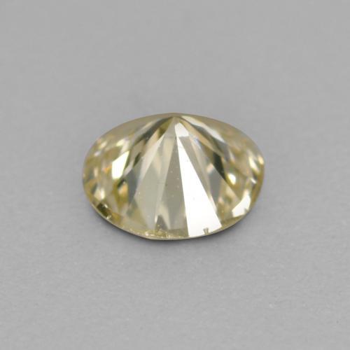 Diamante naturale dorato da 0,16 ct, taglio rotondo, VS