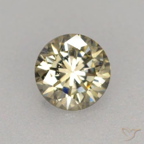 Diamante Color cognac naturale da 0.23 ct, Rotondo, VVS-VS