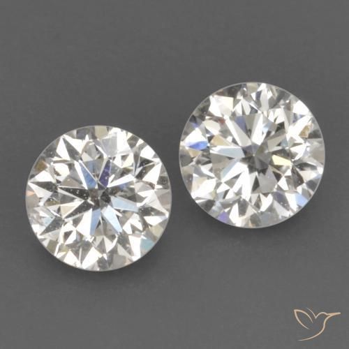 Gemme di Diamante I naturale da 0.25 ct, Rotondo, VVS-VS