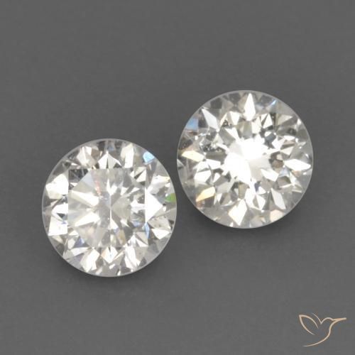 Gemme di Diamante I naturale da 0.19 ct, Rotondo, VVS-VS