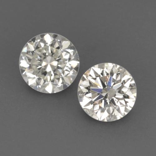 Diamante naturale bianco da 0,19 ct, taglio rotondo, VVS-VS