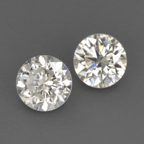 Diamante naturale bianco da 0,19 ct, taglio rotondo, VVS-VS