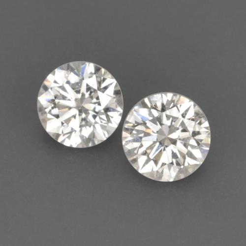 Diamante naturale bianco da 0,13 ct, taglio rotondo, VVS-VS