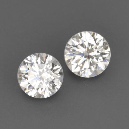 Diamante naturale bianco da 0,13 ct, taglio rotondo, VVS-VS