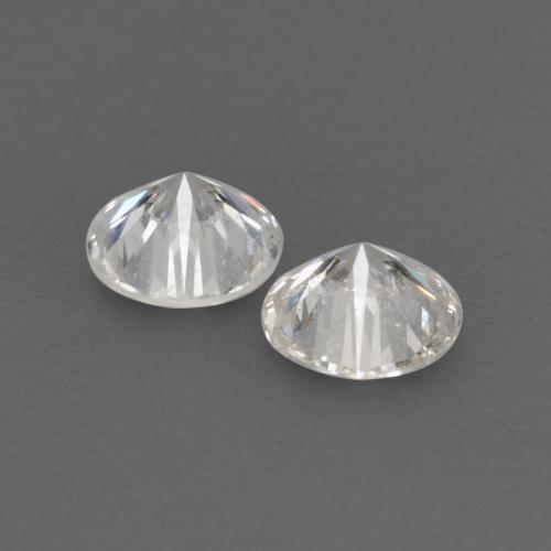 Diamante naturale bianco da 0,13 ct, taglio rotondo, VVS-VS