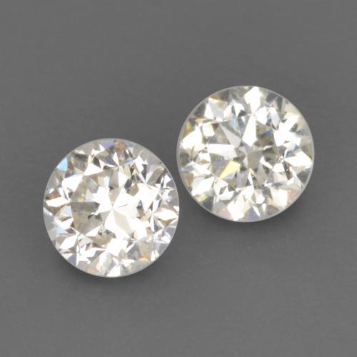 Gemme di Diamante Bianco caldo naturale da 0.20 ct, Taglio rotondo, VVS-VS