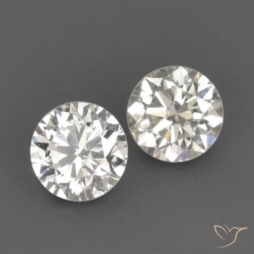 Gemme di Diamante J naturale da 0.18 ct, Rotondo, VVS-VS