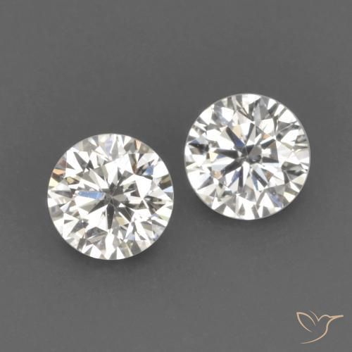 Gemme di Diamante H naturale da 0.15 ct, Rotondo, VVS-VS