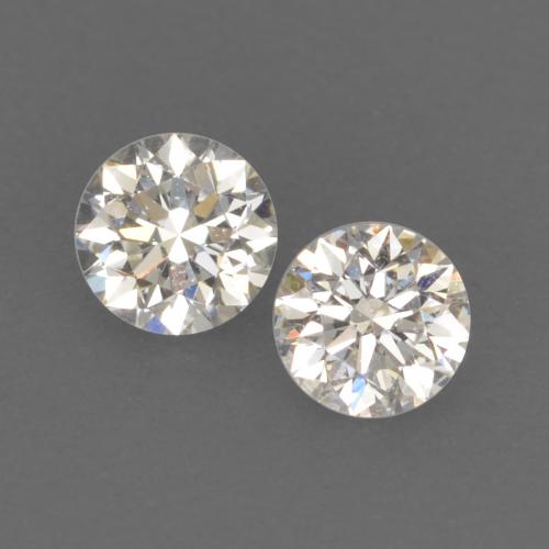 Diamante naturale bianco da 0,17 ct, taglio rotondo, VVS-VS