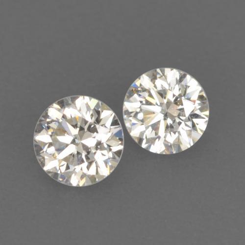 Diamante naturale bianco da 0,17 ct, taglio rotondo, VVS-VS
