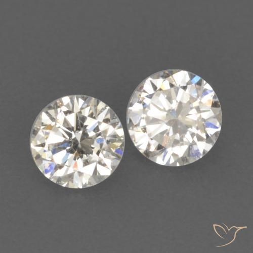 Gemme di Diamante I naturale da 0.15 ct, Rotondo, VVS-VS