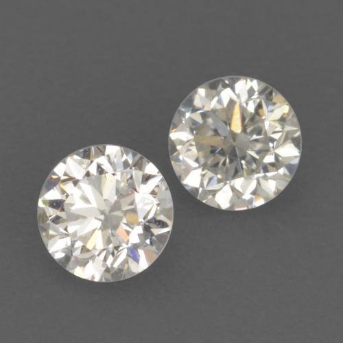 Gemme di Diamante Bianco caldo naturale da 0.22 ct, Taglio rotondo, VVS-VS