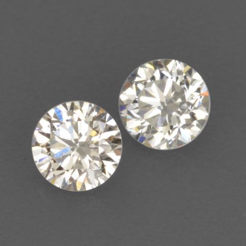 Diamante naturale bianco da 0,17 ct, taglio rotondo, VVS-VS