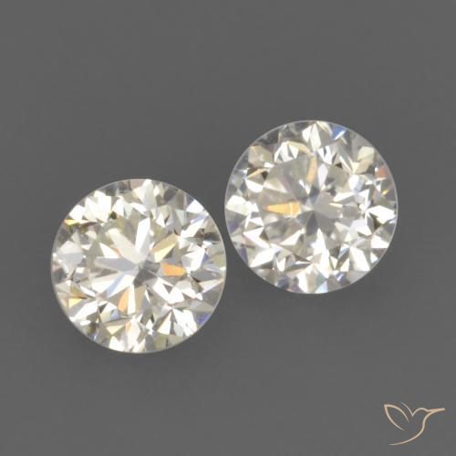 Gemme di Diamante I naturale da 0.20 ct, Rotondo, VVS-VS