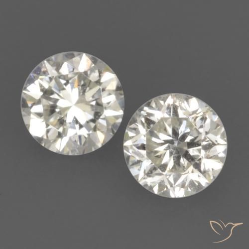 0.21ctw Naturale I Diamante, Rotondo, VVS-VS