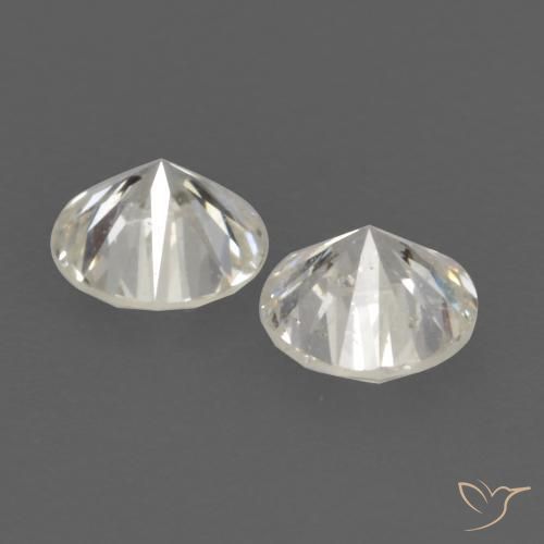 Gemme di Diamante I naturale da 0.21 ct, Rotondo, VVS-VS