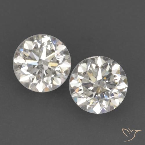 0.20ctw Naturale I Diamante, Rotondo, VVS-VS