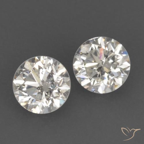 Gemme di Diamante I naturale da 0.20 ct, Rotondo, VVS-VS
