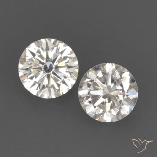 0.16ctw Naturale I Diamante, Rotondo, VVS-VS