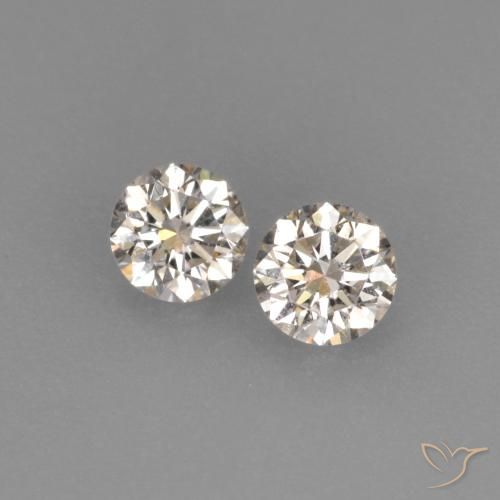 0.15ctw Naturale K Diamante, Rotondo, VVS-VS
