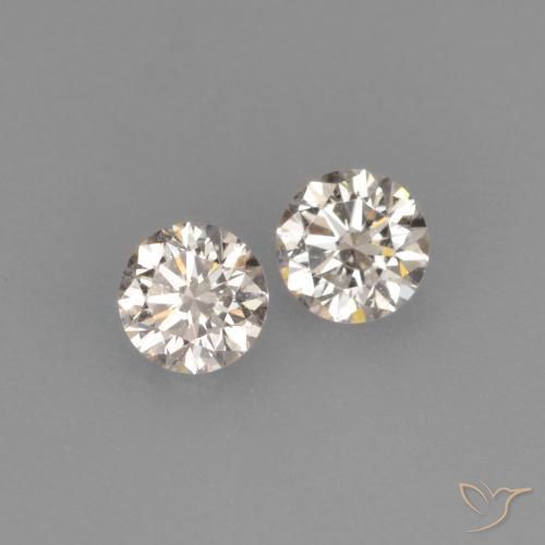 Gemme di Diamante K naturale da 0.15 ct, Rotondo, VVS-VS