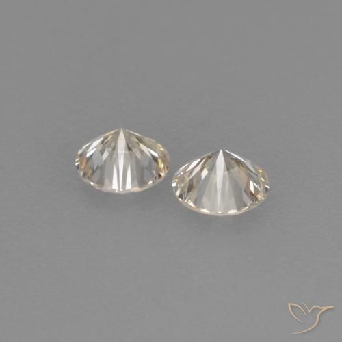 Gemme di Diamante K naturale da 0.15 ct, Rotondo, VVS-VS