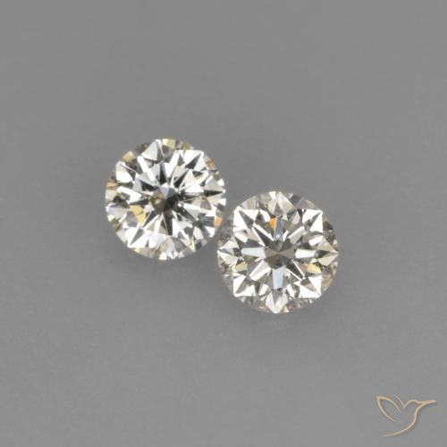 0.14ctw Naturale L Diamante, Rotondo, VVS-VS