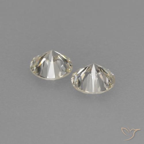 Gemme di diamante l naturale da 0,23 ct, taglio rotondo, VVS-VS