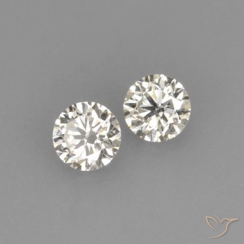 Gemme di Diamante L naturale da 0.18 ct, Rotondo, VVS-VS