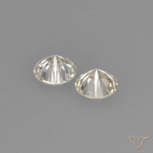 Gemme di Diamante L naturale da 0.18 ct, Rotondo, VVS-VS