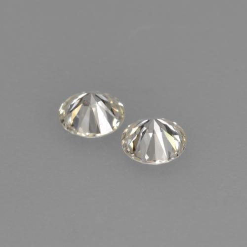 Diamante naturale bianco caldo da 0,14 ct, taglio rotondo, VVS-VS