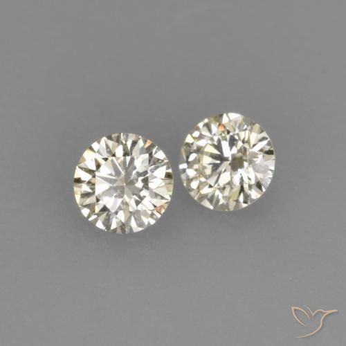 0.17ctw Naturale K Diamante, Rotondo, VVS-VS