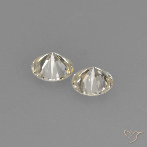 Gemme di Diamante K naturale da 0.17 ct, Rotondo, VVS-VS