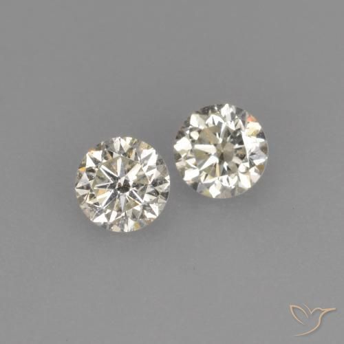 Gemme di Diamante L naturale da 0.17 ct, Rotondo, VVS-VS