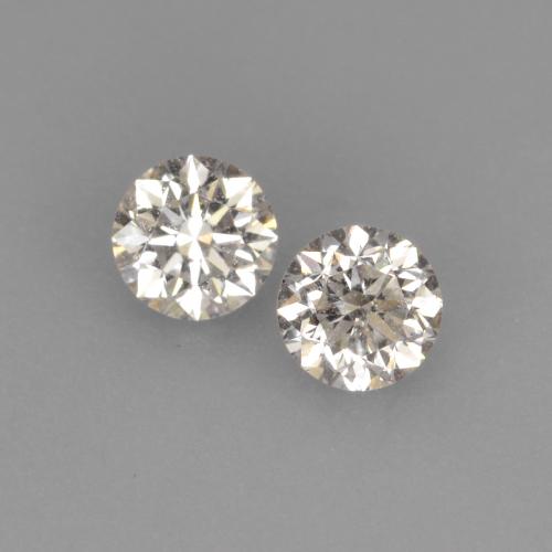 Diamante naturale bianco da 0,22 ct, taglio rotondo, VVS-VS