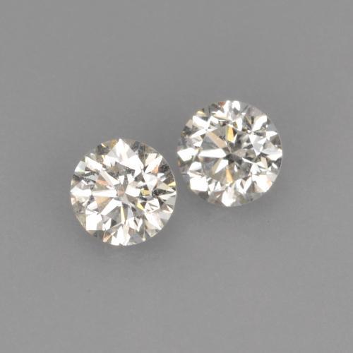 Diamante naturale bianco da 0,22 ct, taglio rotondo, VVS-VS