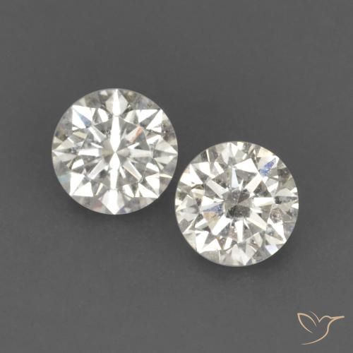 0.14ctw Naturale I Diamante, Rotondo, VVS-VS