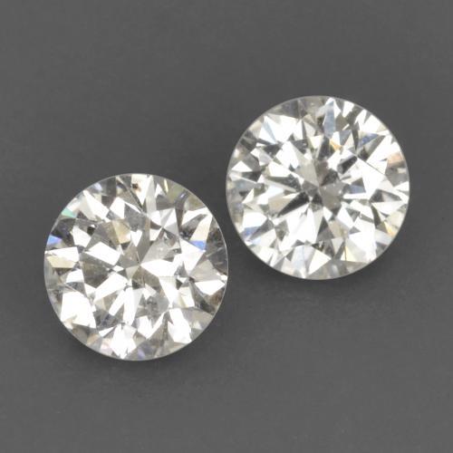 Gemme di Diamante Bianco caldo naturale da 0.21 ct, Taglio rotondo, VVS-VS