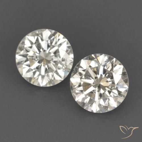 0.22ctw Naturale J Diamante, Rotondo, VVS-VS