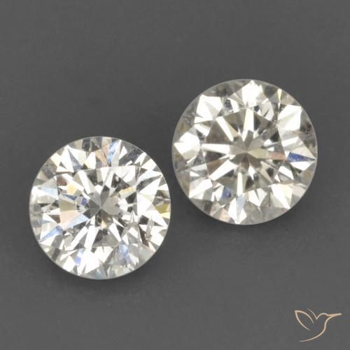 Gemme di Diamante J naturale da 0.22 ct, Rotondo, VVS-VS