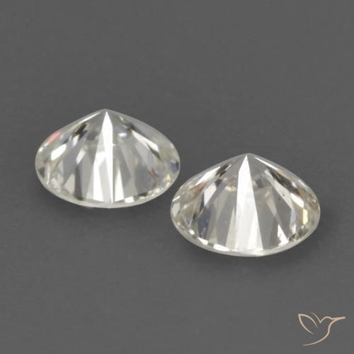 Gemme di Diamante J naturale da 0.22 ct, Rotondo, VVS-VS