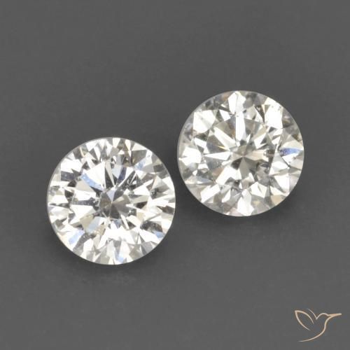 0.15ctw Naturale J Diamante, Rotondo, VVS-VS