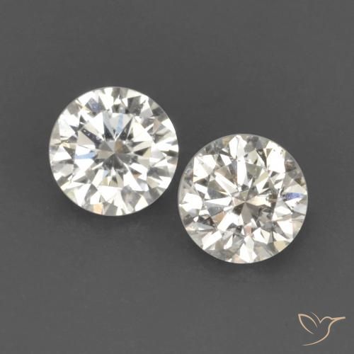 Gemme di Diamante J naturale da 0.15 ct, Rotondo, VVS-VS