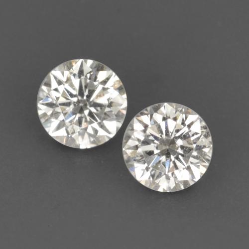 Diamante naturale bianco da 0,16 ct, taglio rotondo, VVS-VS
