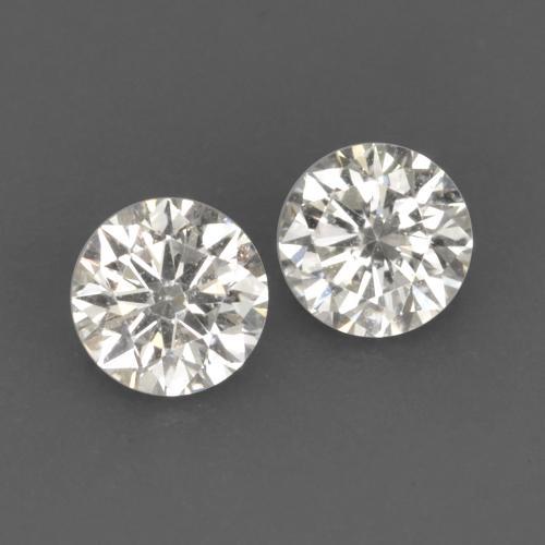Diamante naturale bianco da 0,16 ct, taglio rotondo, VVS-VS