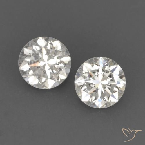 Gemme di Diamante I naturale da 0.15 ct, Rotondo, VVS-VS