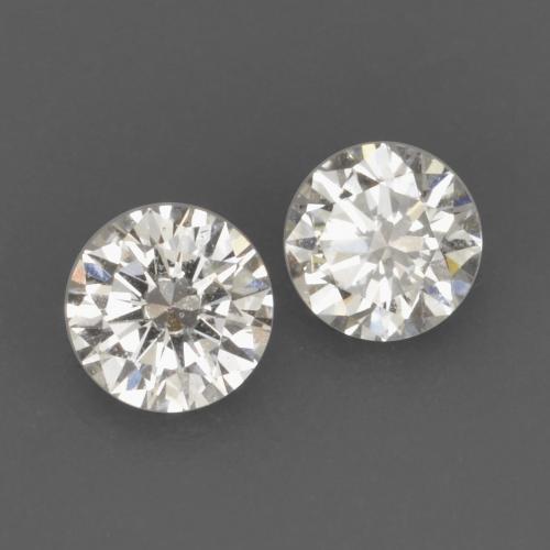 Diamante naturale bianco da 0,16 ct, taglio rotondo, VVS-VS