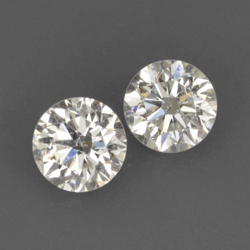Gemme di Diamante Bianco caldo naturale da 0.18 ct, Taglio rotondo, VVS-VS