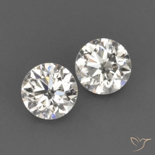 Gemme di Diamante H naturale da 0.17 ct, Rotondo, VVS-VS