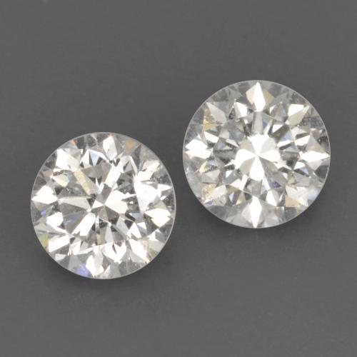 Diamante naturale bianco da 0,23 ct, taglio rotondo, VVS-VS